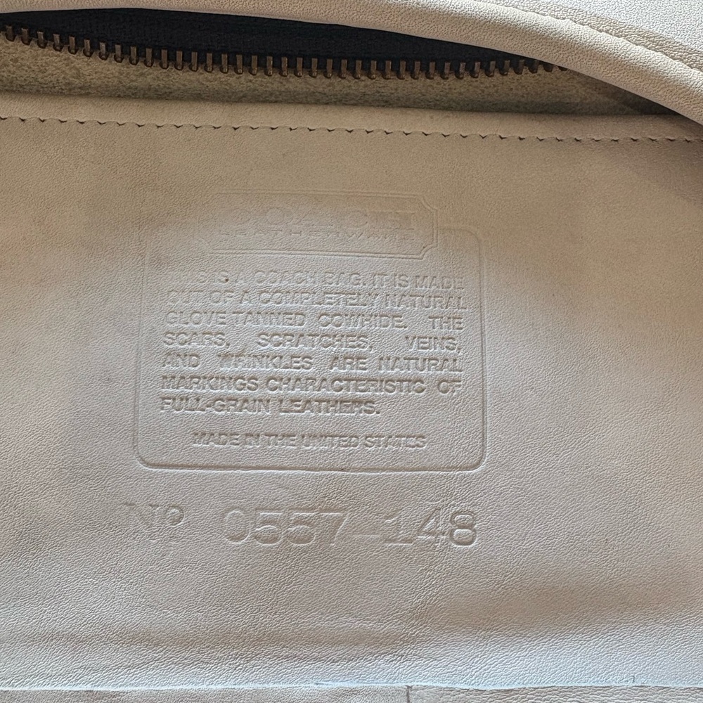 Coach cream leather Shoulder Bag - Picture 8 of 9